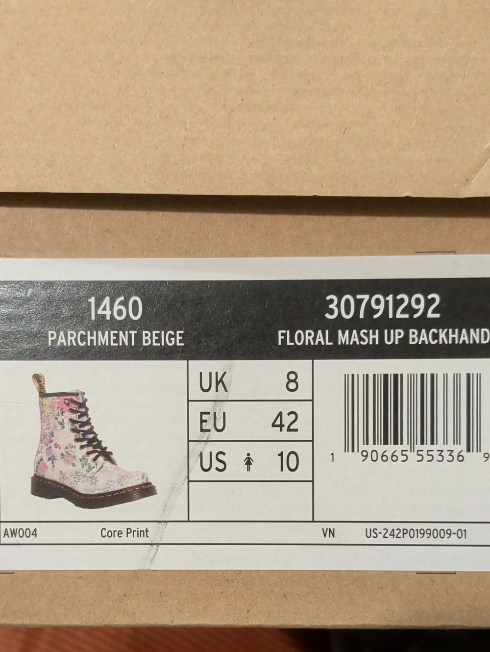 Doc Martens 1460 Floral Mash-Up Boots - Picture 8 of 8
